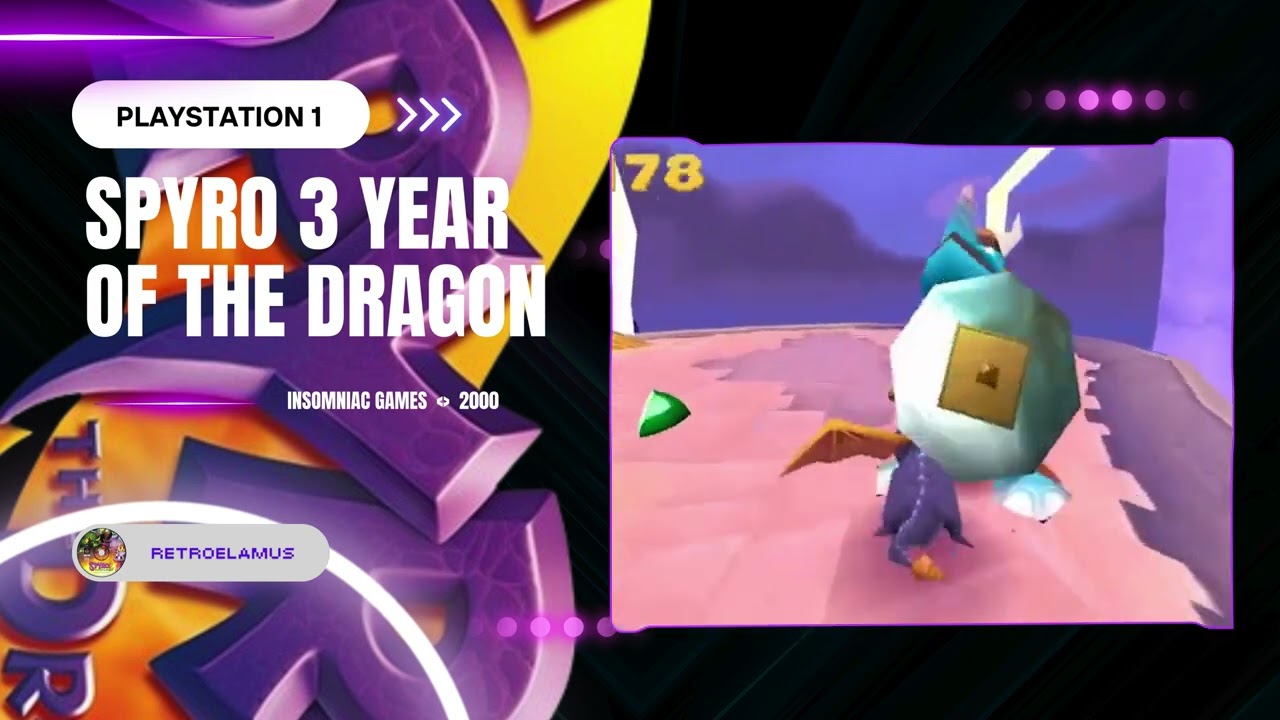 Spyro3 Year of the Dragon - Playstation 1